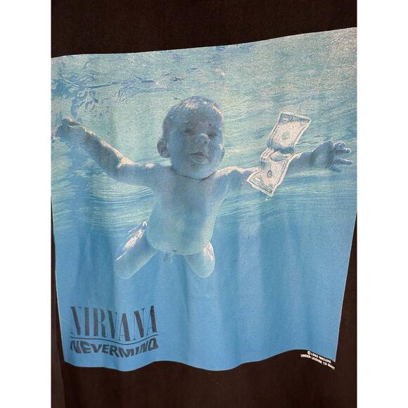Nirvana "Nevermind" Vintage Reprint Single Stitch T-shirt Giant Tag - Picture 3 of 7